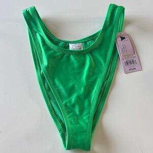 wild fable Neon Green High Rise Bikini Bottom